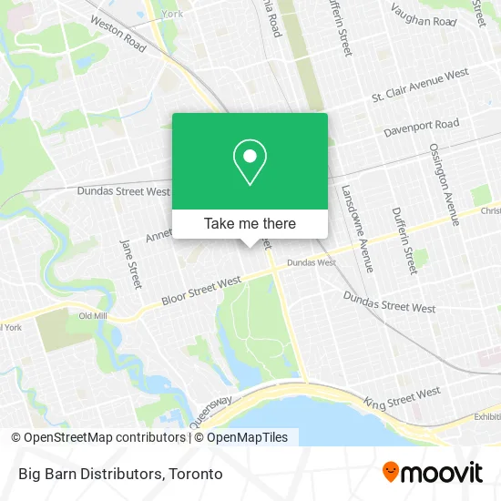 Big Barn Distributors map