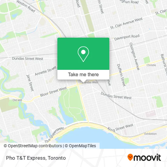 Pho T&T Express map