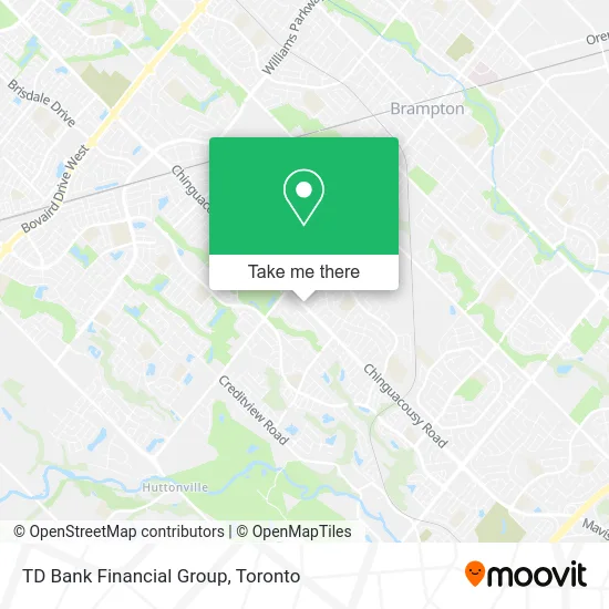 TD Bank Financial Group map