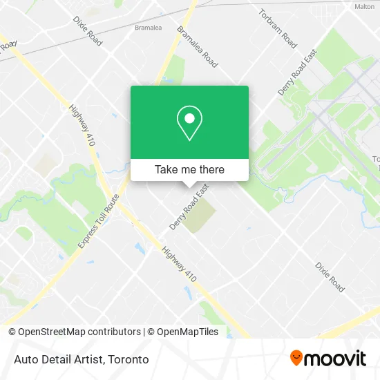 Auto Detail Artist map