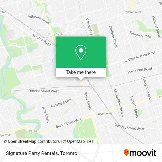 Signature Party Rentals map