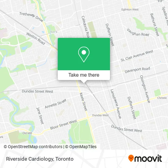 Riverside Cardiology map