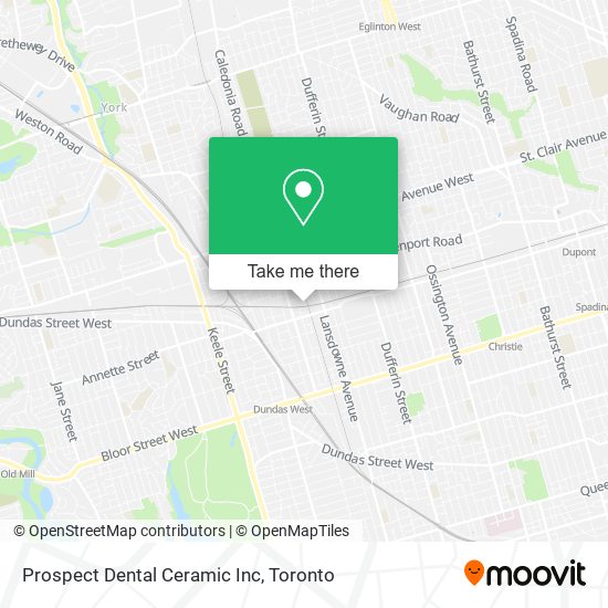 Prospect Dental Ceramic Inc map