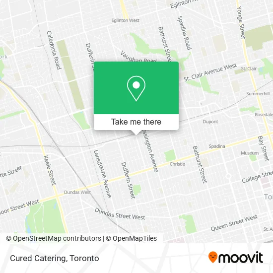 Cured Catering map