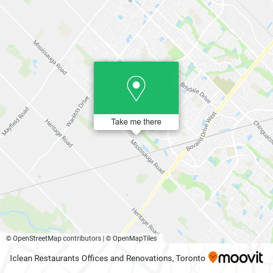 Iclean Restaurants Offices and Renovations map