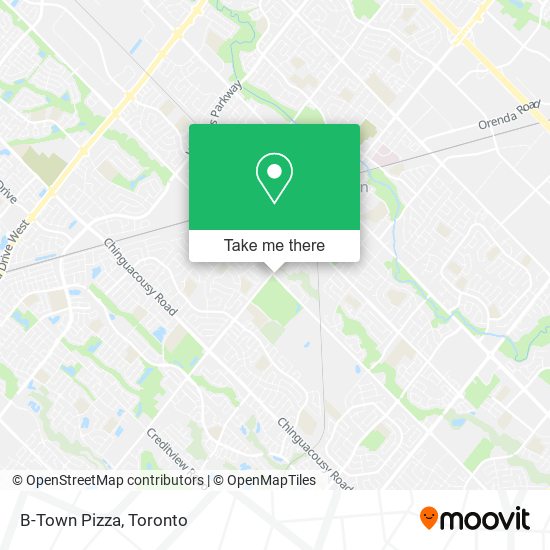 B-Town Pizza map
