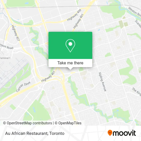 Au African Restaurant map