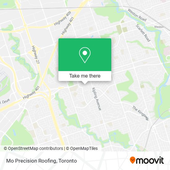 Mo Precision Roofing map