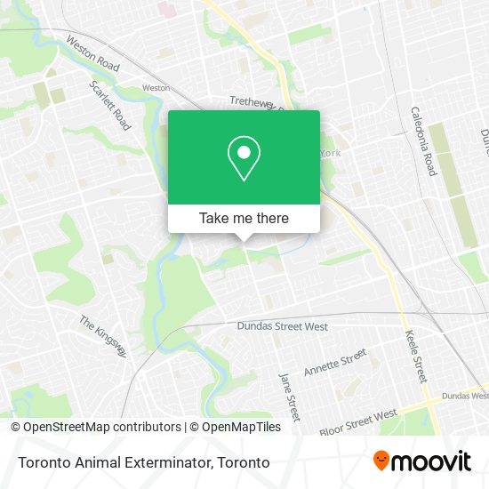 Toronto Animal Exterminator map