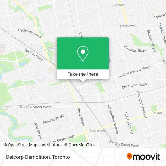 Delcorp Demolition map