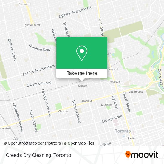 Creeds Dry Cleaning map