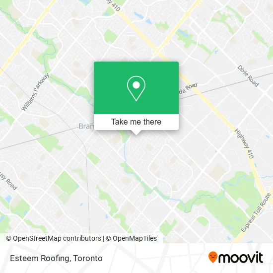 Esteem Roofing map