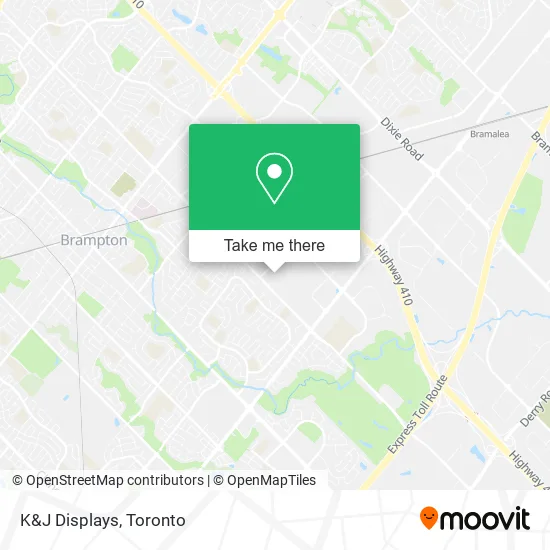 K&J Displays map