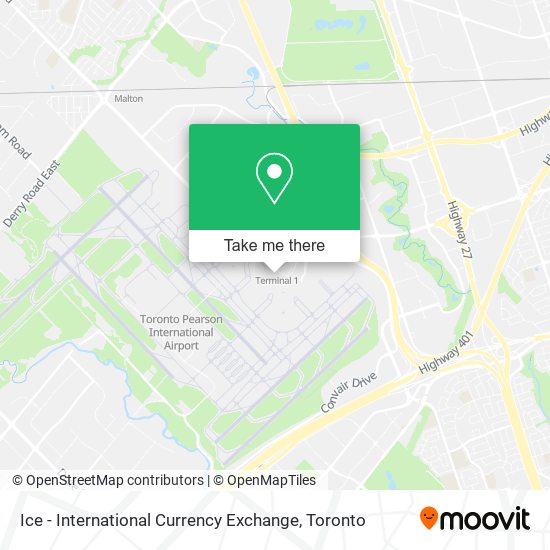 Ice - International Currency Exchange map