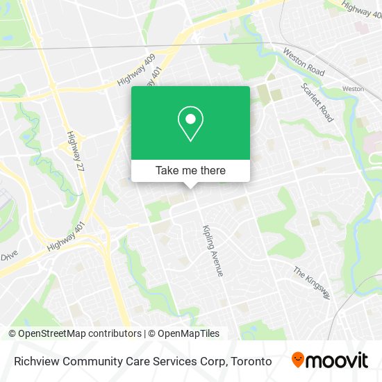 Richview Community Care Services Corp map