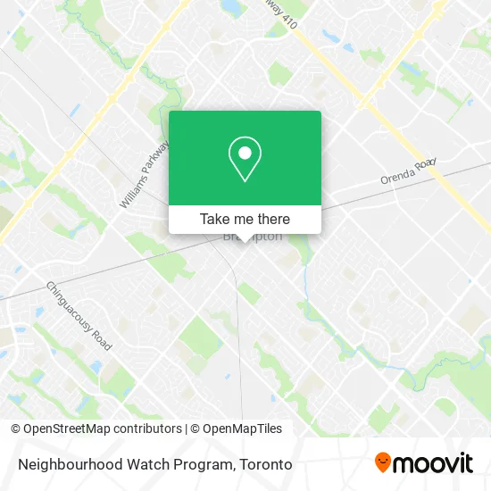 Neighbourhood Watch Program map