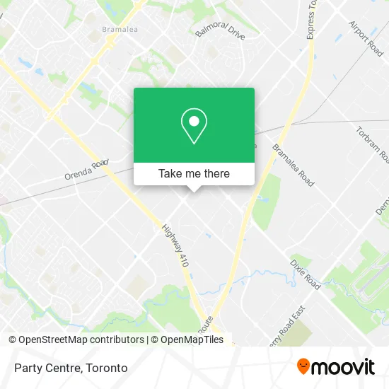 Party Centre map