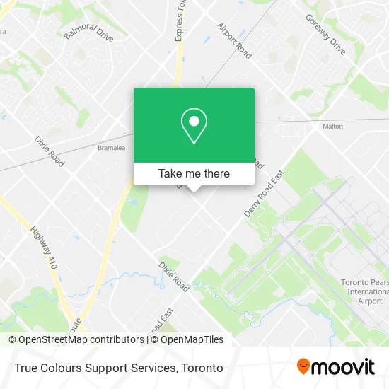 True Colours Support Services map