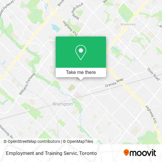 Employment and Training Servic map