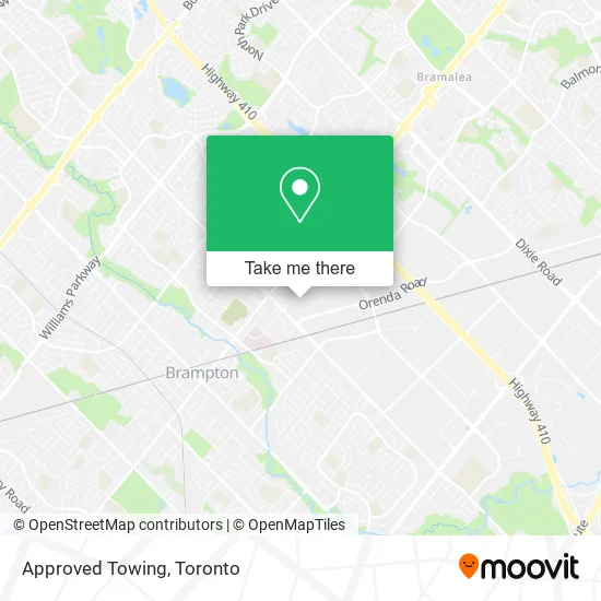 Approved Towing map