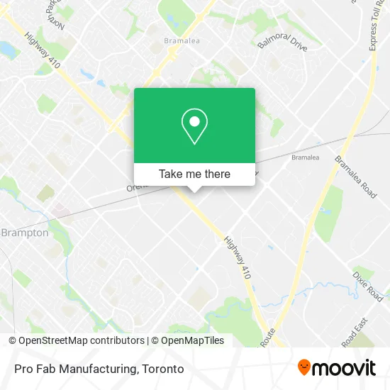 Pro Fab Manufacturing map
