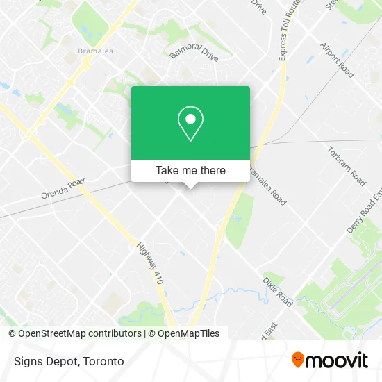 Signs Depot map