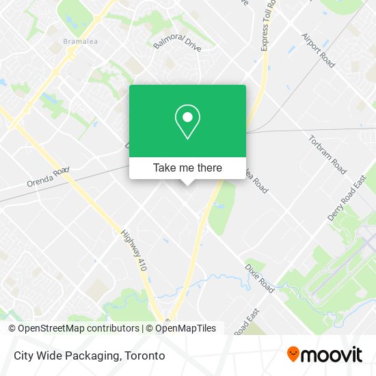 City Wide Packaging map