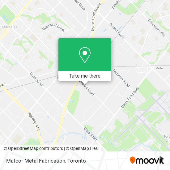 Matcor Metal Fabrication map