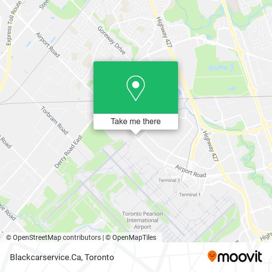 Blackcarservice.Ca map