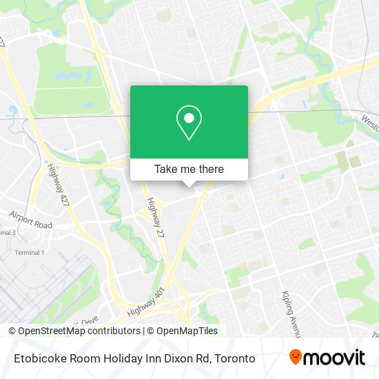 Etobicoke Room Holiday Inn Dixon Rd map
