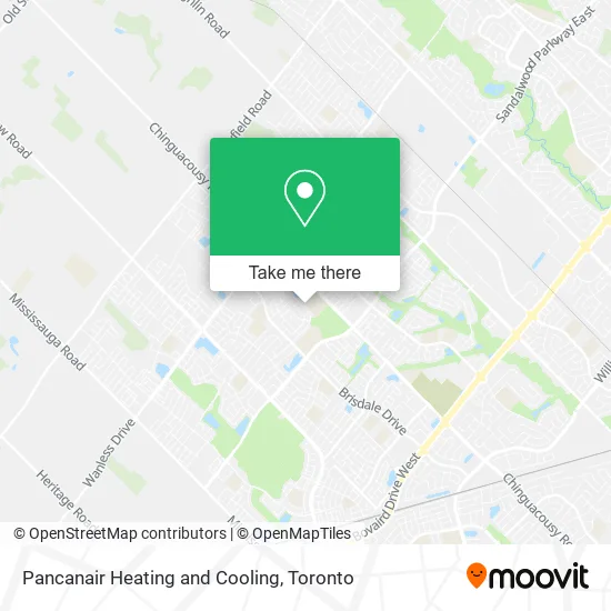 Pancanair Heating and Cooling map