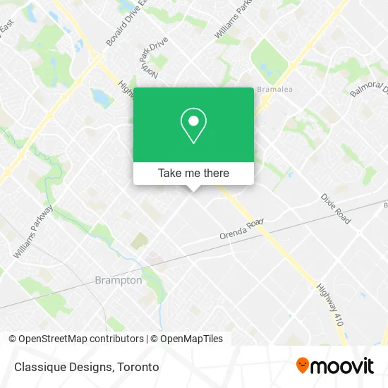 Classique Designs map