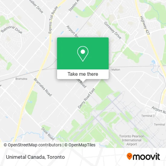 Unimetal Canada map