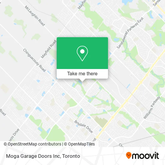 Moga Garage Doors Inc map