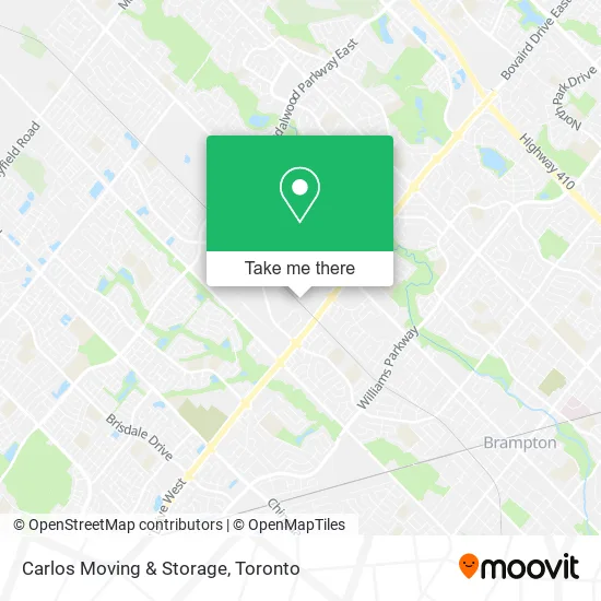 Carlos Moving & Storage map