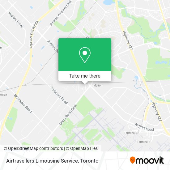 Airtravellers Limousine Service map