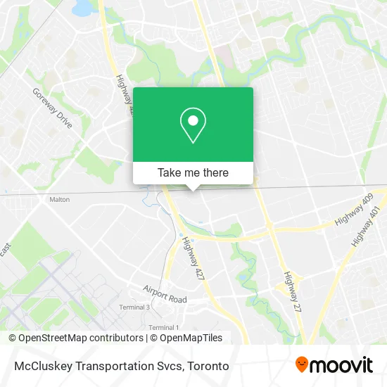 McCluskey Transportation Svcs map