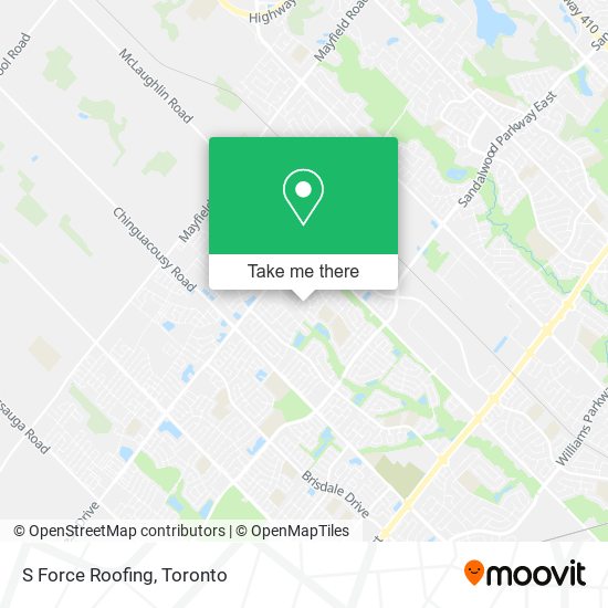 S Force Roofing map