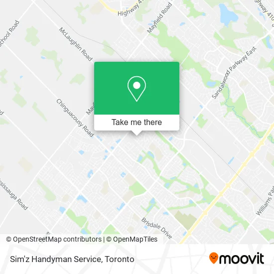 Sim'z Handyman Service map