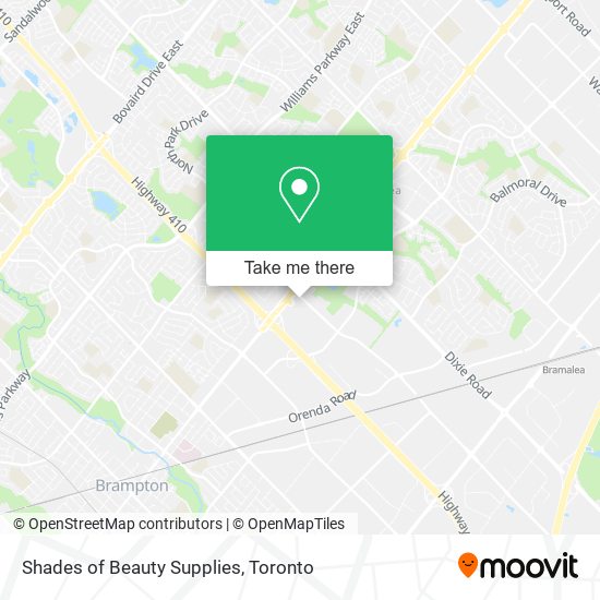 Shades of Beauty Supplies map