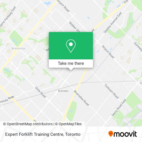 Expert Forklift Training Centre map