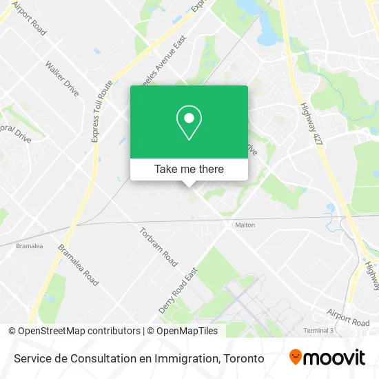 Service de Consultation en Immigration map