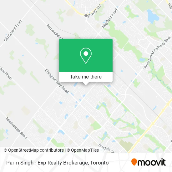 Parm Singh - Exp Realty Brokerage map
