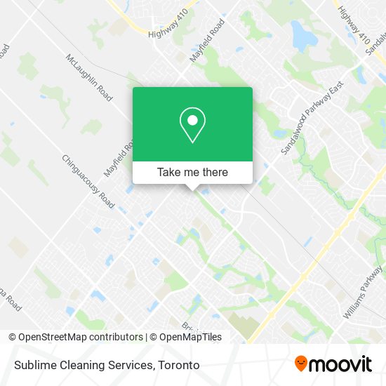 Sublime Cleaning Services map