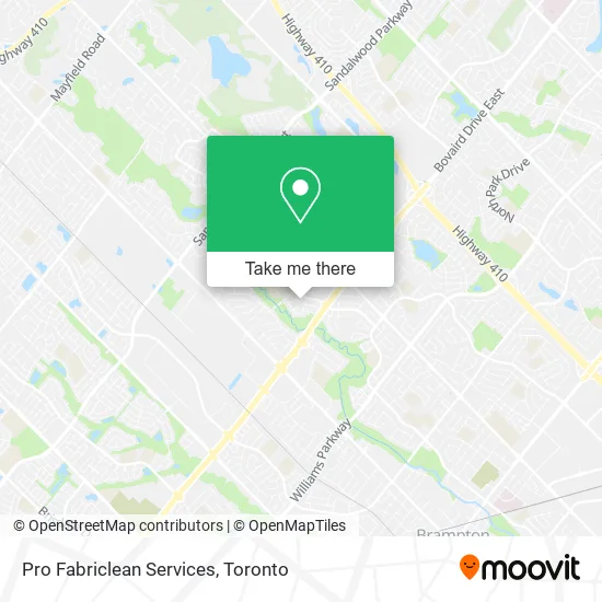 Pro Fabriclean Services map