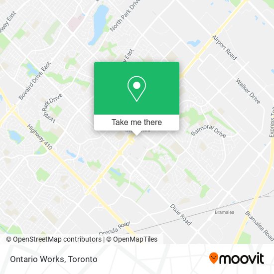 Ontario Works map