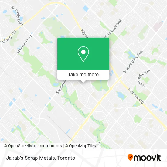 Jakab's Scrap Metals map
