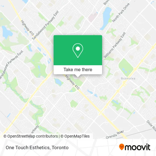 One Touch Esthetics map
