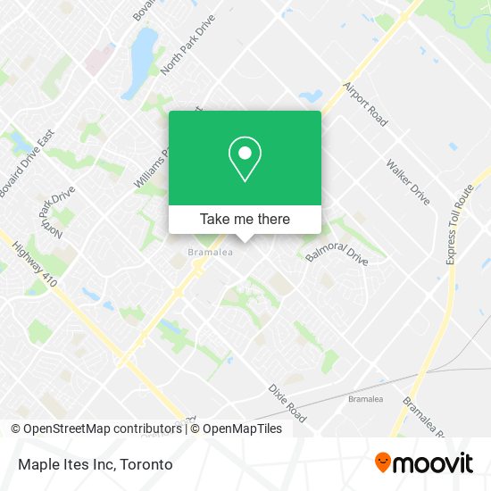 Maple Ites Inc map