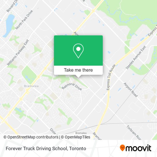 Forever Truck Driving School map